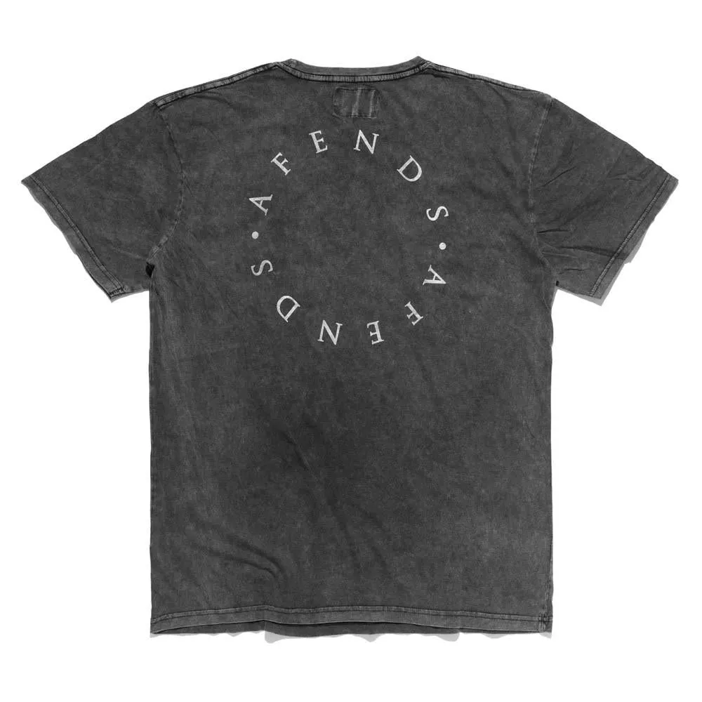 Afends Mens DOUBLES - logo slim tee