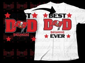 Best Dad Ever Tampa Bay Buccaneers Png Digital Download
