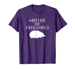 Cute &amp; Unique White Mother of Hedgehog T-shirt E010435
