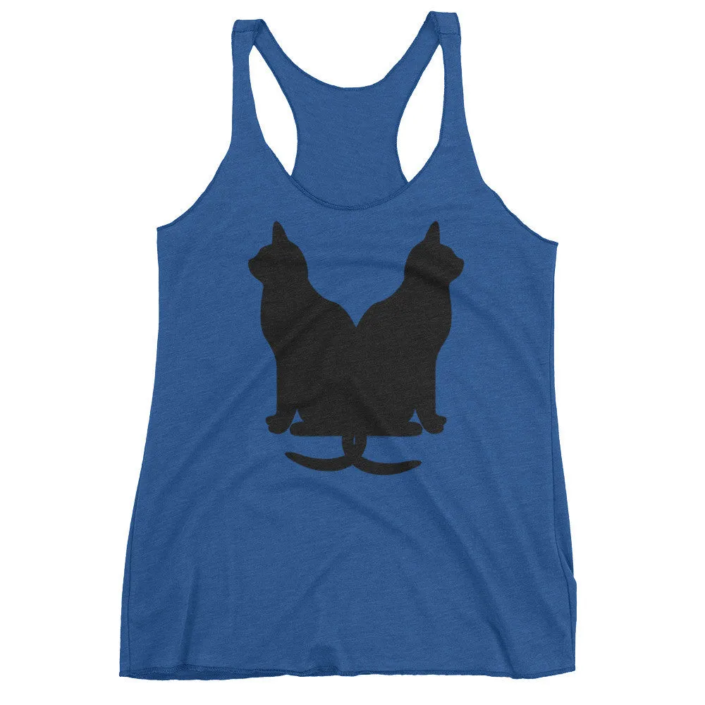 Lucky Black Cats Racerback Tank Top
