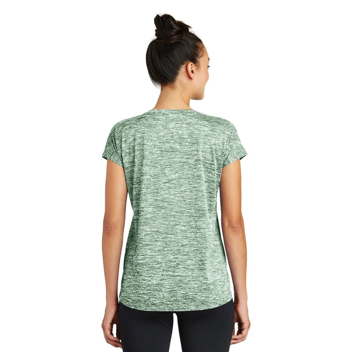 Sport-Tek Women's Forest Green Electric PosiCharge Electric Heather Sporty Tee
