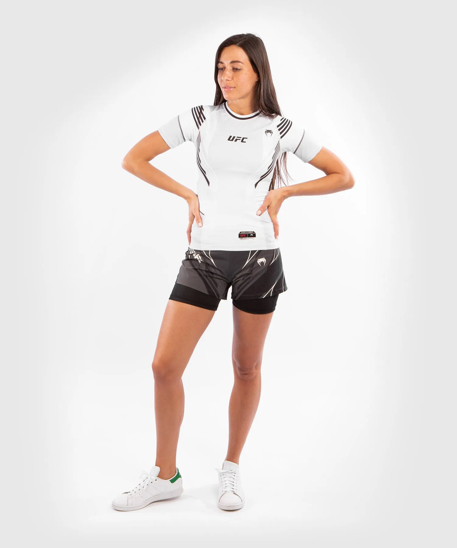 UFC Venum Authentic Fight Night Women's Rashguard - White